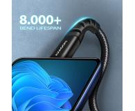 AXAGON BUCM-CM15AB Kabel USB-C - USB-C 2.0, 1.5m, PD 60W, 3A, ALU, oplot Czarny - 1353467 - zdjęcie 3